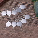 10PCS Sim Card Tray Removal Eject Pin Key Tool Stainless Steel Needle ON