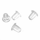 144PCS Clear Rubber Bullet Clutch Earring Safety Backs A2Z8