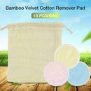 18PCS Reusable Makeup Remover Towel Cleansing Cloth Pads Face Cleaner Plush