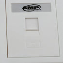 RJ45 RJ11 Face Plate Wall Socket Ethernet Single Gang 1 Port with Keystones