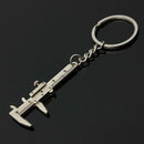 Useful Mini Vernier Caliper Tool Pendant Slider Slides Keyring Key Chain 10