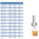 1/4 Shank 90 De V Groove Router Bit Woodworking Milling Cutter Tool 2
