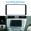 Double 2 Din Frame Car Stereo Radio Fascia Panel DVD Player Trim Kit for Camry