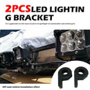 2x Car Motorcycle Off-Road LED Light Bar Brackets 1.25 inch Bar Tube Clamps