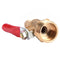 1/4 12MM M/F Full Port Inline Brass Water Air Gas Fuel Line Shut-off BallValve3C
