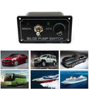 3Way MANUAL OFF AUTO DC 12V Fused Marine Bilge Pump Toggle Switch Panel with LED