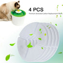 4Pcs Replacement Filters for Flower Style Cat Pet Water Fountain Drinking Bowl