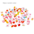 50pcs Plastic Kids Cartoon Colorful Children Ring Girl Birthday Party Gift