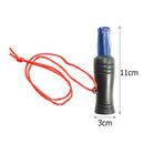 Outdoor Plastic Imitate Pheasant Duck Call Voice Hunting Whistle with Rope