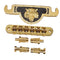 1 Set Zinc Alloy Bridge & Tailpiece for Gibson Les Paul Guitar Replacements,