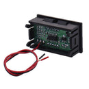 2 Wire 4.5-30V Green LED 3-Digit Display Voltmeter Volt Meter Panel Car