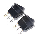 2pcs Parking Sensor Switch 12V 20A 3Pin Illuminated Rocker Switch Roun.AU