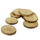 Wood Log Slices Discs 30pcs 3-4CM for DIY Crafts Wedding Centerpieces