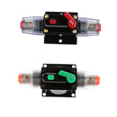 2 Pieces 50A Car Audio Circuit Breaker Fuse Holder Manual Reset Switch