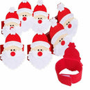8pcs Christmas Napkin Rings Napkin Holder Party Banquet Dinner Table Decor