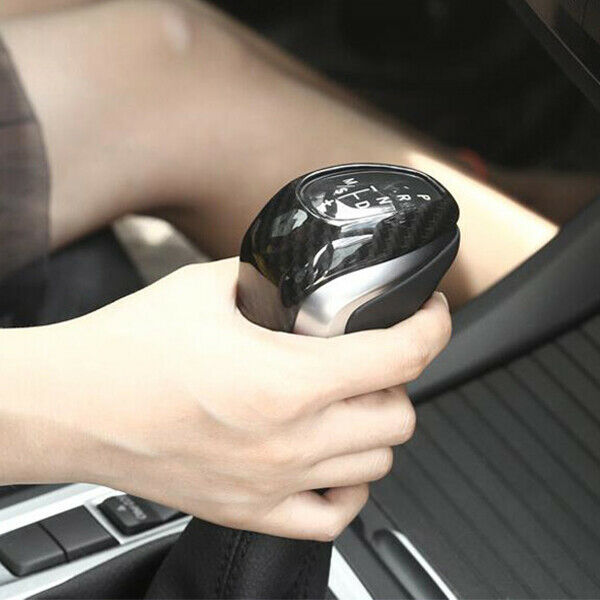 New!! Carbon Fiber Style ABS Plastic Gear Shift Head Cover Trim For BMW X1