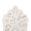 Silicone Christmas Tree Elk Snowman Snowflake Cutter Mold DIY Baking Cake De Gw
