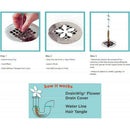 10pcs Hair Catcher Bathtub Chain Cleaner Clog Remover Strainer Sink Shower Drain