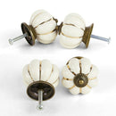 8 Design Pumpkin Porcelain Knobs Furniture Handles Furniture knob Furniture N3P9