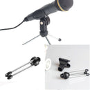 Adjustable Mini Tripod Desktop Table Microphone Stand Holder & Mic Clip D KBX