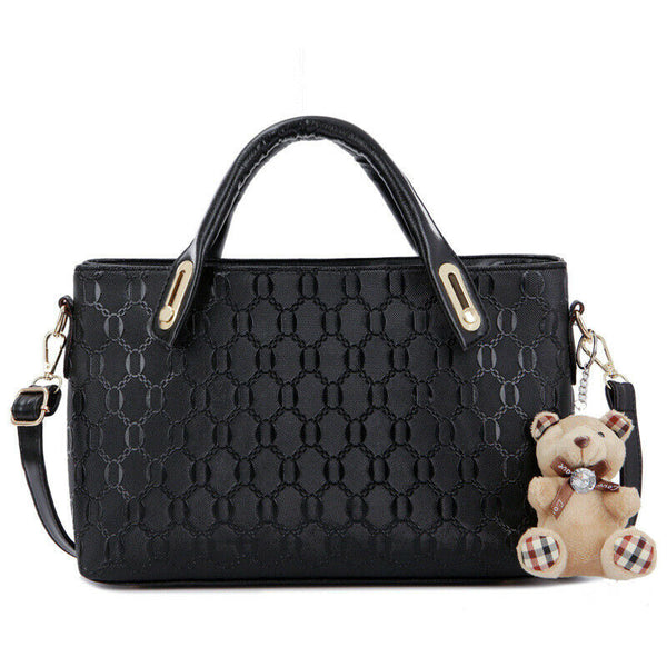 Women's Shoulder Bag Set - Black W5S8