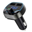 T24 Handsfree Bluetooth 4.2 FM Transmitter Dual USB 3.1A Fast Car Charger