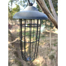 Hanging Wild Bird Fatball Feeder, Garden Design in Black & Metal for long