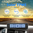Solar Wireless Car TPMS Tire Pressure Monitor Alarm System+4 External Sensor
