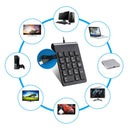 Portable External Plastic USB Wired Numpad 18 Keys Mini Numeric Keypad Keyboard