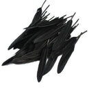 50 Pcs Black Goose Feathers Decor 4-6.5inch/10-16.5cm Long for Craft Works DIY