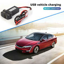 For Mitsubishi USB Car Charger with Blue LED Voltmeter 2.1A Charger Socket