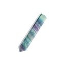 1Pc Natural Fluorite Quartz Crystal Stone Point Healing Hexagonal Wand 3C