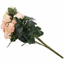 1 bouquet 10 Head Artificial Silk cloth Rose Wedding Bridal Flower Bouquet  D9J1