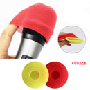 400 Pairs of Sanitary Foam Microphone Cover for Karaoke KTV Stage Mic Covers