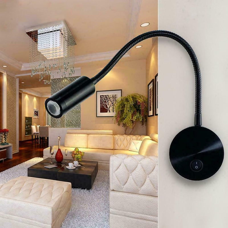 Modern LED Hose Wall lamp flexible 1/3W bedroom bedside fixture light readi R3U2