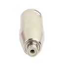 2pcs Metal XLR 3 Pin Male to RCA Female Audio Jack Adapter Plug Connector