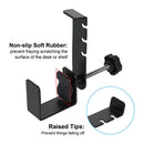 Metal Gaming Headset Hanger 360 Rotatable Desktop Headphone Hook Bracket A