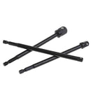 3Pcs 150mm Socket Adapter Set Hex Shank 1/4 3/8 1/2 Inch Impact Driver Drill Bit