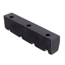 2 Pieces Slotted Nuts For 4 String Guitar Bass Replacement Parts Black