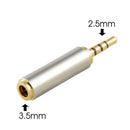 3 Pieces Headphone Audio Adapter Plug 2.5mm Male to 3.5 (1/8 inch) Female
