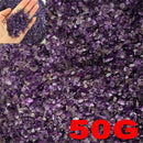 50g Natural Tiny Amethyst Point Quartz Crystal Stone Rock Chips Lucky Healing TR