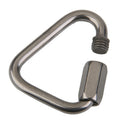 Triangle Shape Mountain Rock Climbing Stainless Steel Screw Lock Carabiner