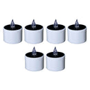 Solar Power Windproof Candle Set of 6 for Outdoor Home Party Decoration