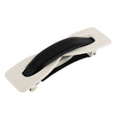 Black and White Spring Fastening Barrette Grips Ponytail Holder Hair Clips