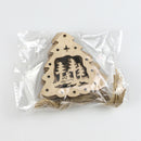 10pcs/bag DIY Wooden Clip Christmas Tree Pendant Handmade Pendant Gifts (F) A