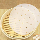 100pcs Air Fryer Liners, 9inch Bamboo Steamer Liners, Premium Perforated Pa