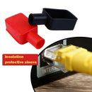 2pcs Car Battery Negative Positive Terminal Covers Cap Insulating Protector