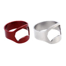 2Pieces Stainless Steel Finger Ring Bottle Opener Beverage Opener Drinker 22mm