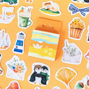 46pcs Colorful Life DIY Diary Album Stickers Paper Labels Gifts Packaging  OZ