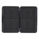 Aluminum 8Micro SD SDHC Memory Card Storage Fine Carrying Hard Kit Case Holder.
